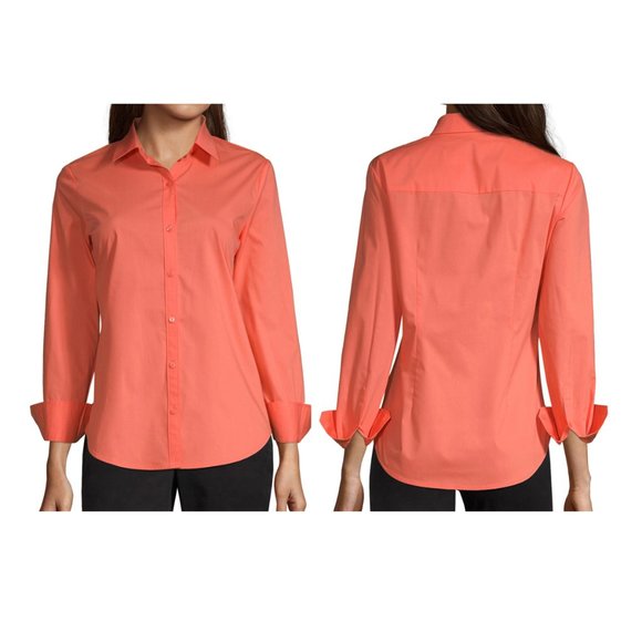 Worthington Tops - Worthington Womens Long Sleeve Button Up Top